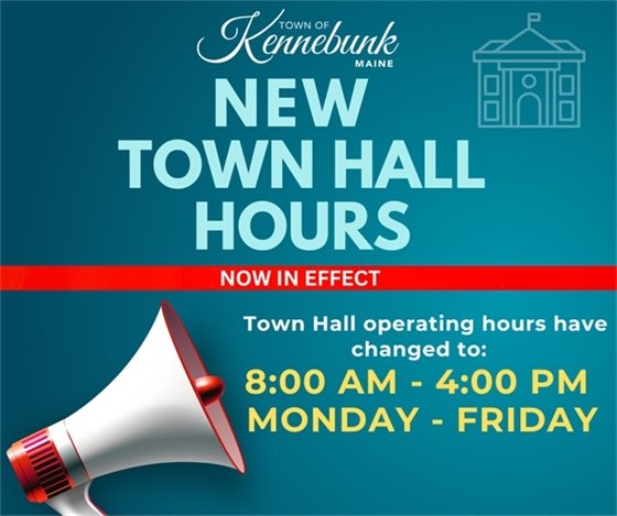 Town Hall Hours Changed