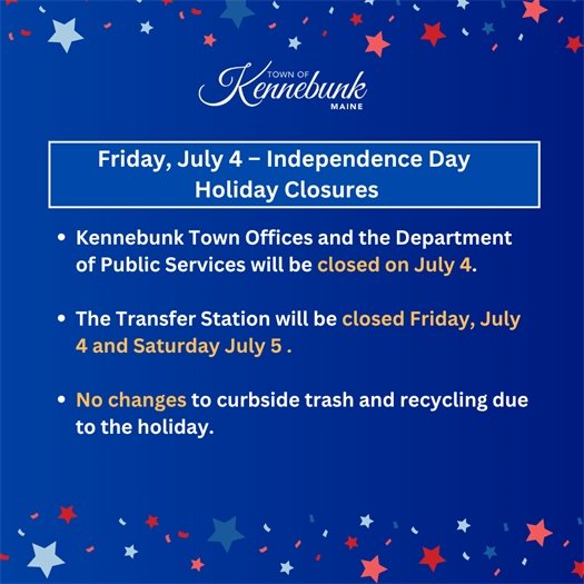 Independence Day Closures