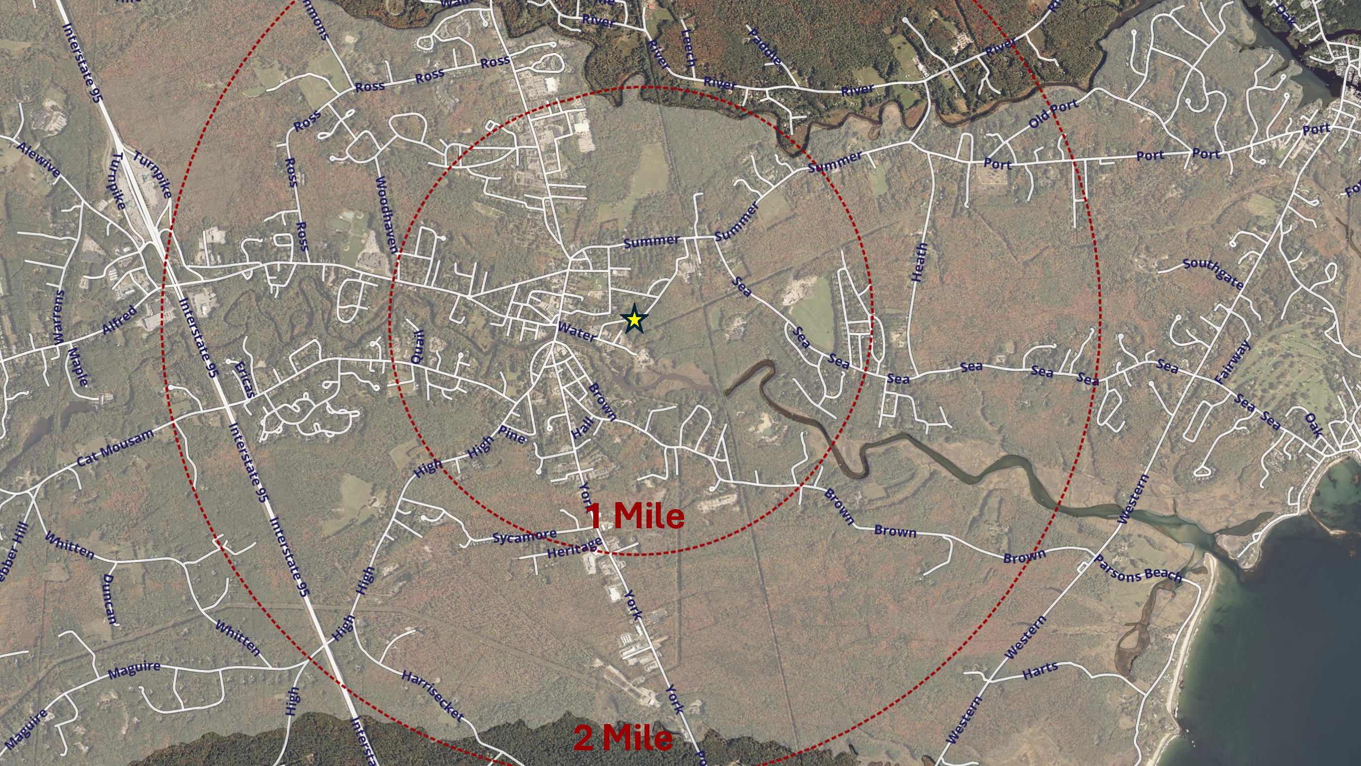 Proposed Cell Tower - Site Radius