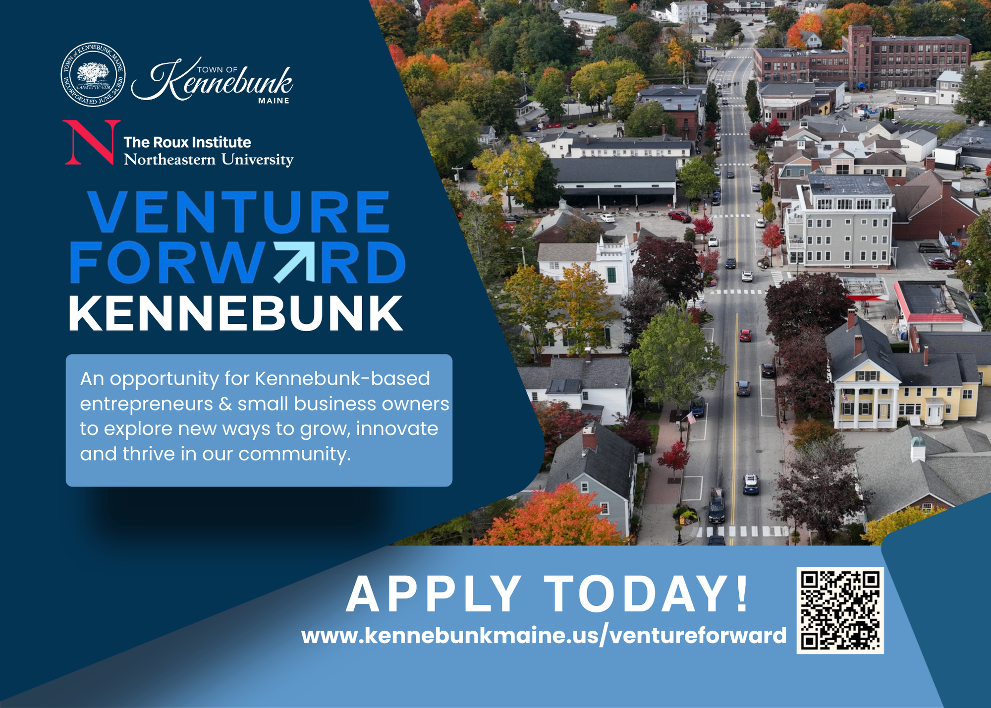 Venture Forward postcard